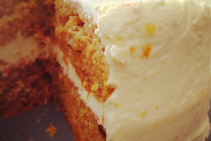 Carrot Cake with Orange-Cream Cheese Frosting