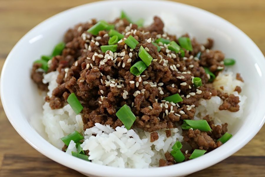Korean Ground Beef & Rice